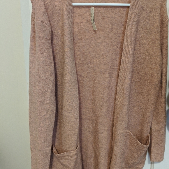 NWT madewell KENT CARDIGAN SWEATER IN HEATHER CARNATION - Picture 4 of 5